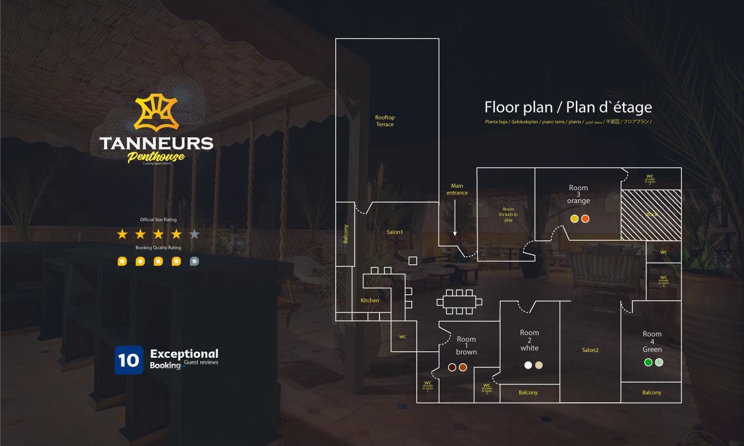 Les Tanneurs Penthouse Marrakech Leilighet Marrakesh Eksteriør bilde